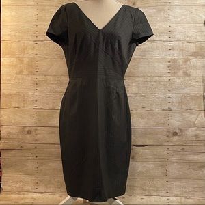 Host Pick! Banana Republic V-neck Pinstripe Sheath Dress  Sz 12
